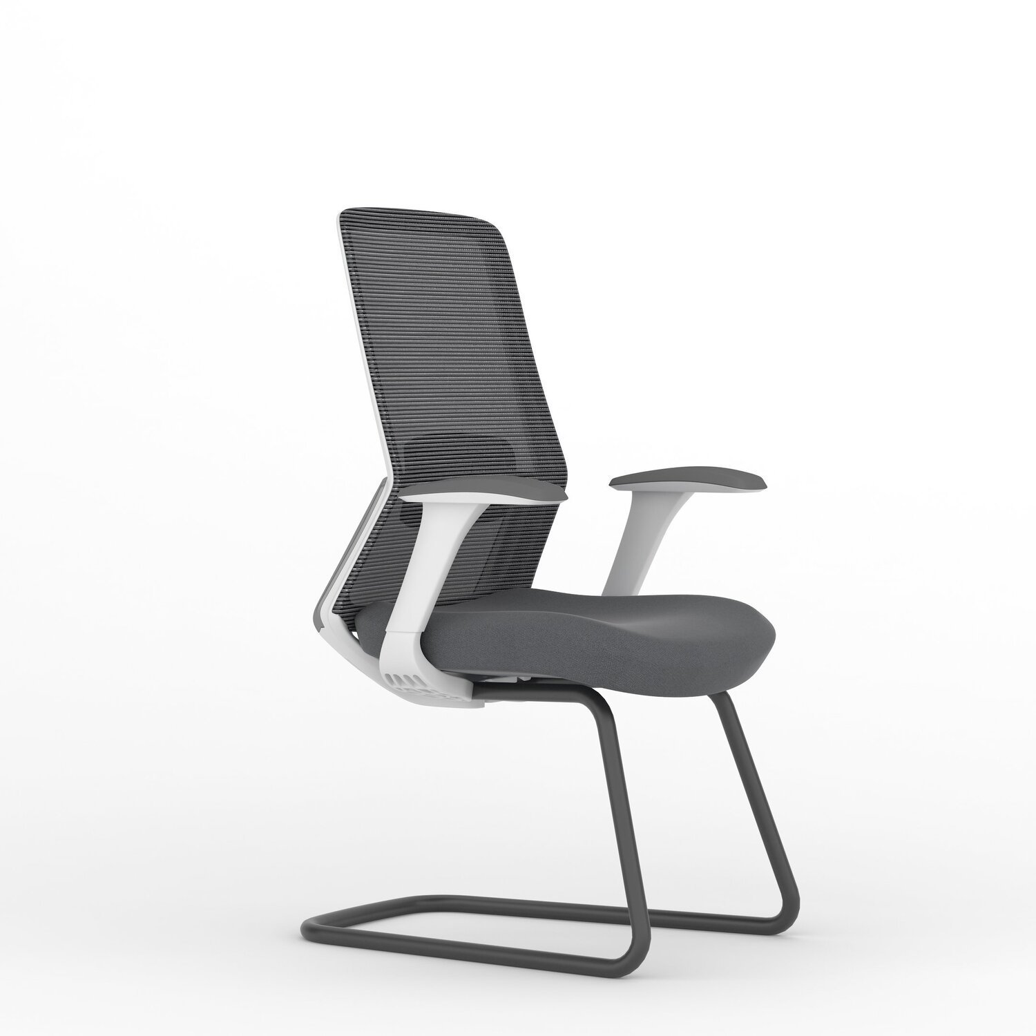 Cadeira Escritório Interlocutor Polar Vw Branco/cinza