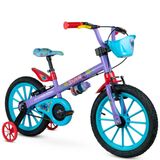 Bicicleta Infantil Feminina Aro 16 Stitch Cestão Rodinha