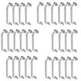 Alça De Apoio 50cm Barra Inox Kit 30 Unidades Deficiente Idoso Acessibilidade Banheiro Box Segurança Corrimao Suporte
