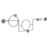 Cabideiro Multifuncional Slim Duplo Aço Corten