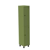 Roupeiro Em Aço Mt 1v 2 Portas - Pitâo Com Prateleira Interna Verde Miró
