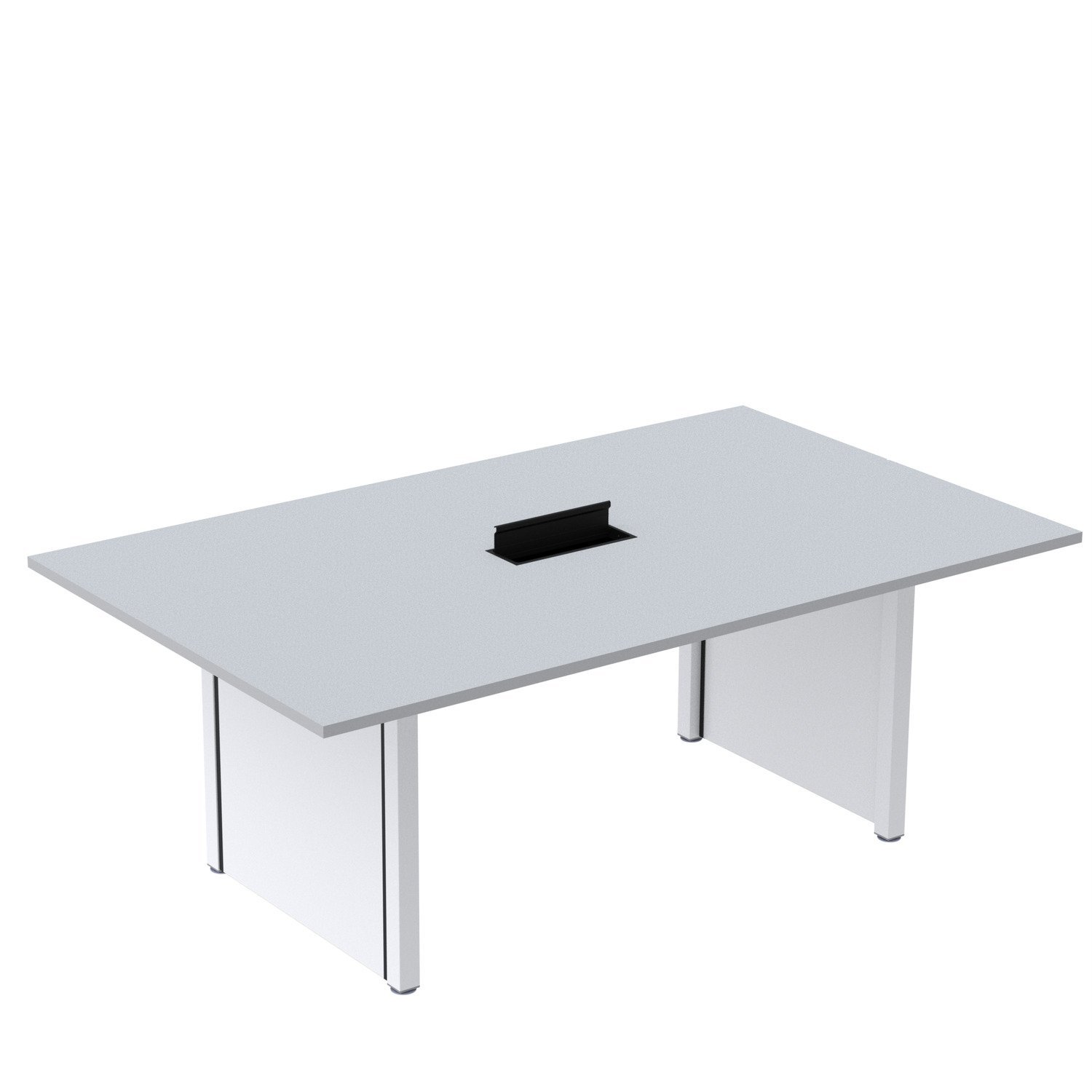 Mesa De Reunião 2000x1200 Mrcpb2012pp Cinza/branco