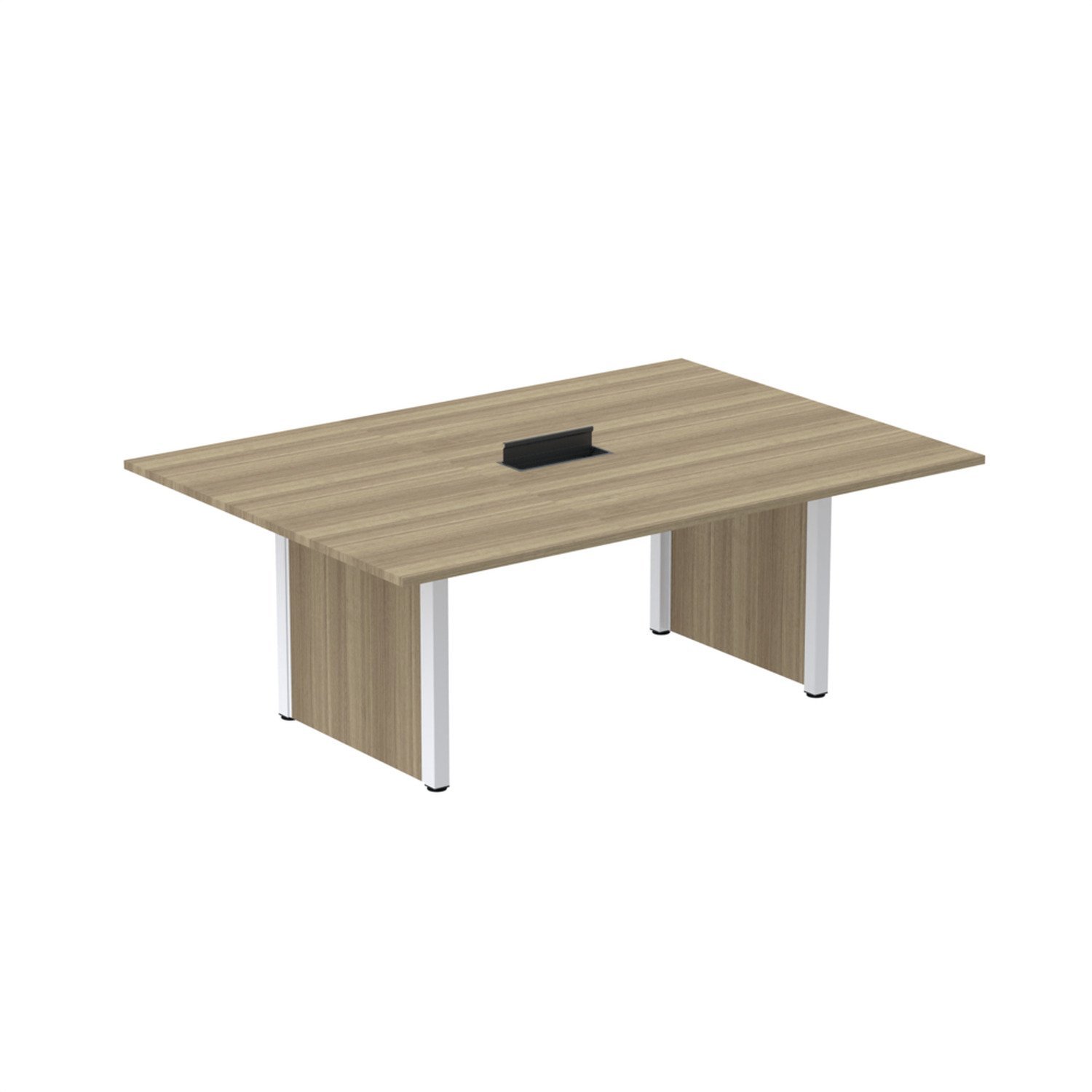 Mesa De Reunião 2000x1400 Mrcpb2014pp Noce Naturalle/branco