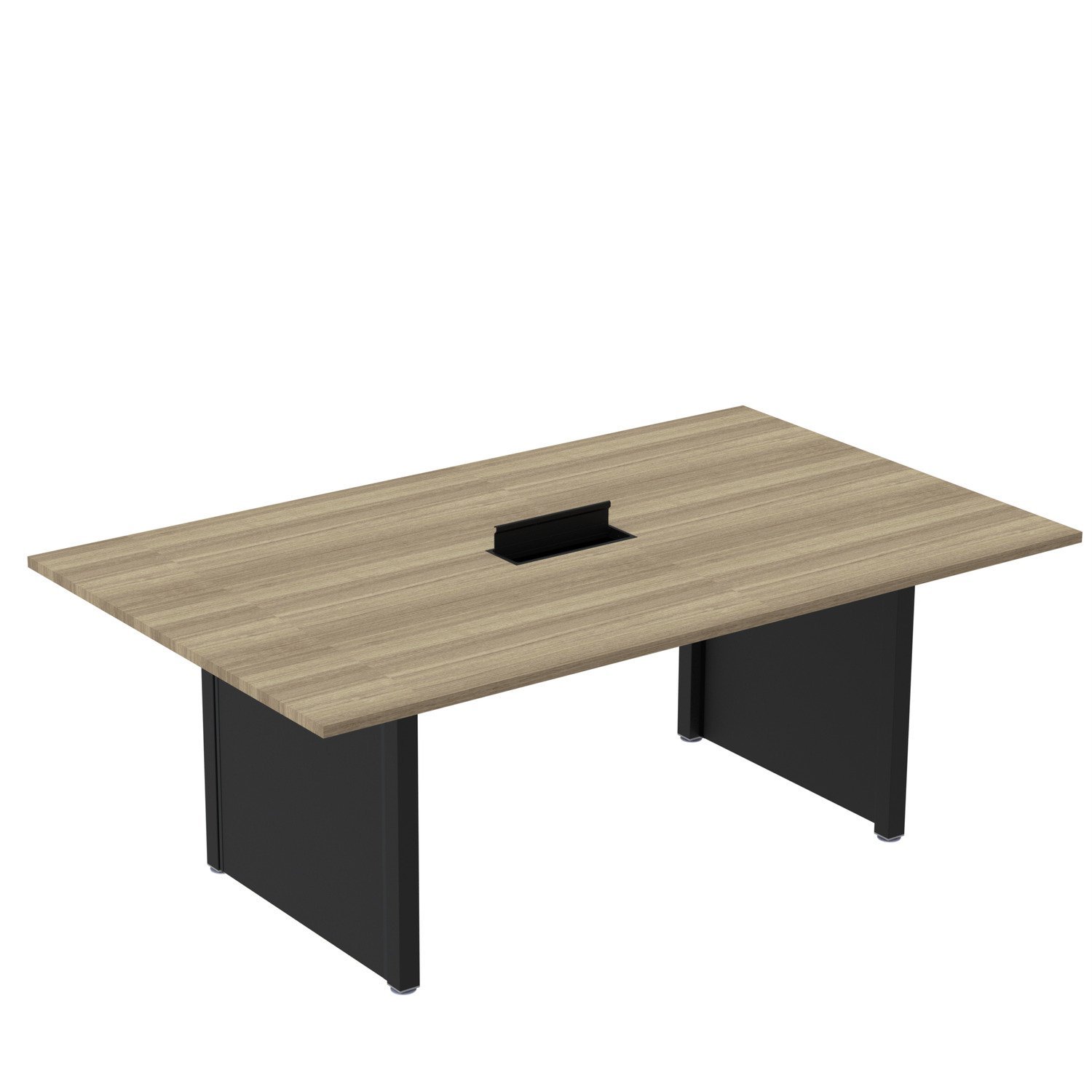 Mesa De Reunião 2000x1200 Mrcpb2012pp Noce Naturalle/preto