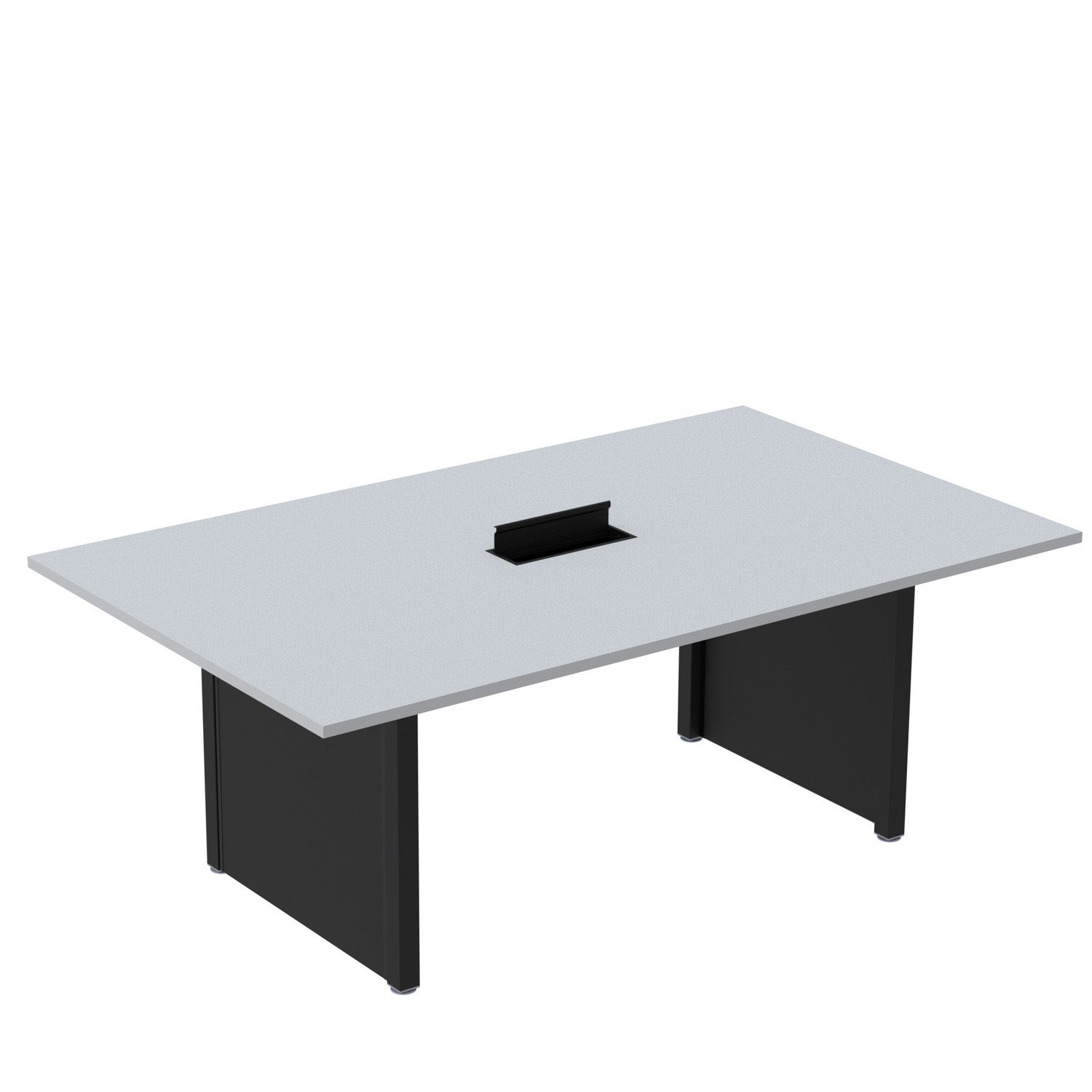 Mesa De Reunião 2000x1200 Mrcpb2012pp Cinza/preto