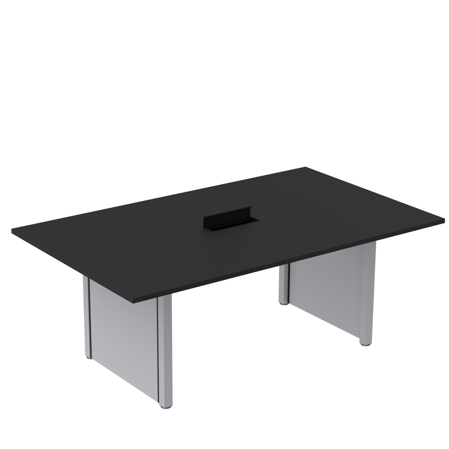 Mesa De Reunião 2000x1200 Mrcpb2012pp Preto/cinza