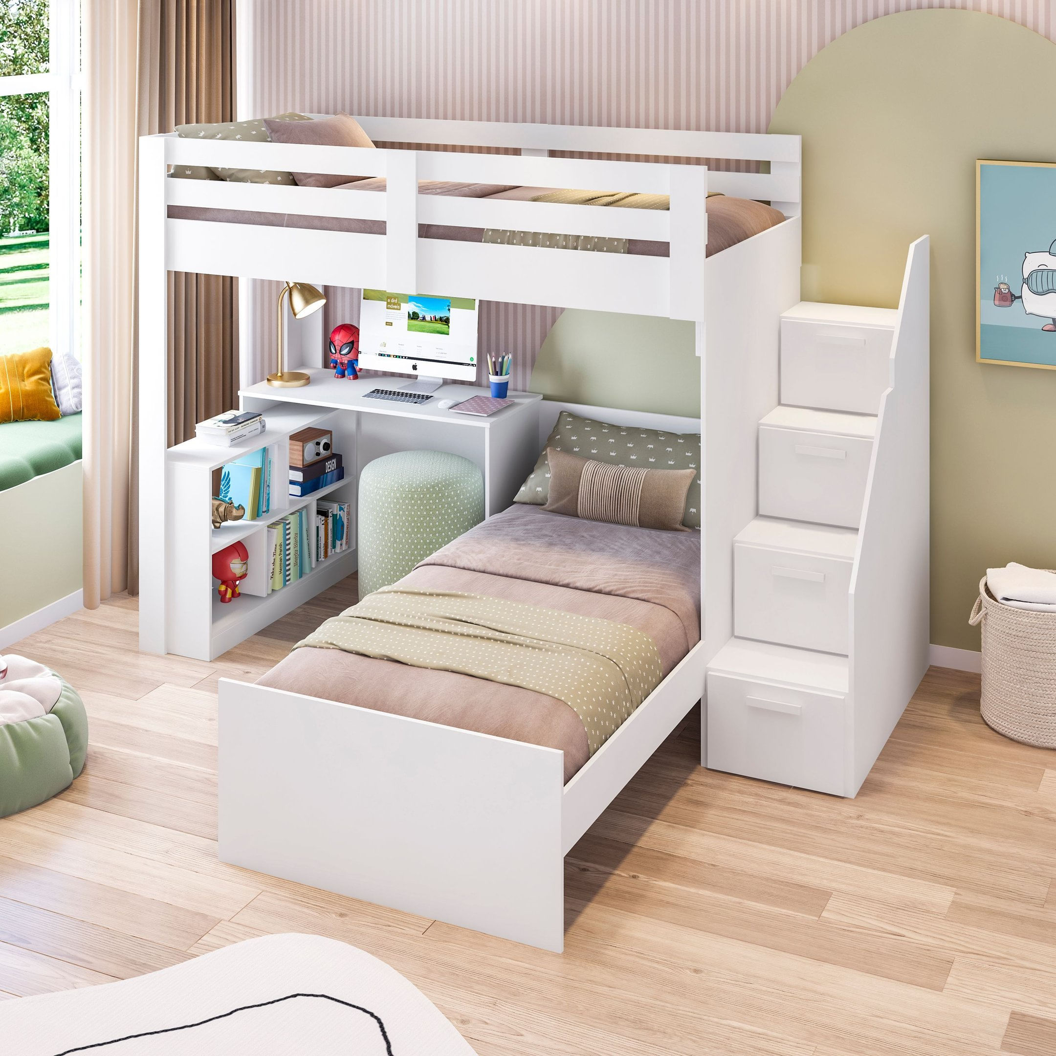 Beliche Star Office Infantil/ Juvenil Multifuncional Com