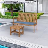 Conjunto Para Jardim De Madeira Eucalipto Solaris Com Almofada Yescasa Amadeirado