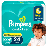 Fralda Pampers Confort Sec Xxxg 24 Unidades