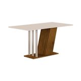 Mesa De Jantar Miami 160cm Yescasa Freijó/off