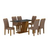 Conjunto Sala De Jantar Com 6 Cadeiras Miami Yescasa