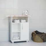 Tabua De Passar Roupas Slim Com Gabinete Branco