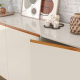 Buffet Para Sala De Jantar Ares 3 Portas Lux Off White