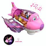 Presente Musical Infantil Avião Gira Com Luzes E Som