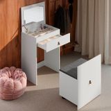 Penteadeira Versa Home 60cm Cpuff 1 Gaveta Branco