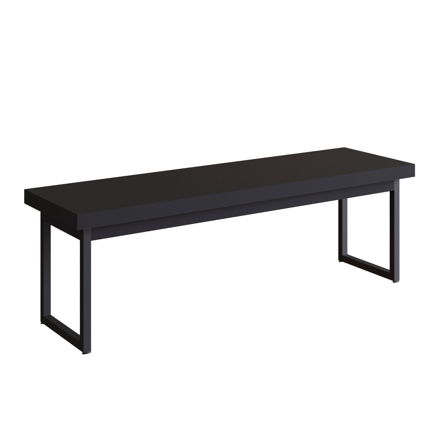 Banco Para Sala De Estar Oxford 104cm Preto
