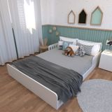 Cama Infantil Montessoriana Casal New Cori Yescasa Branco