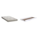 Cama Auxiliar Para Beliche 1 Colchão Branco