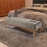 Recamier Em Linho 150cm Valentin Cinza