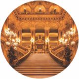 Painel Redondo De Festa Escadaria 130x130 - Esc02