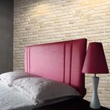 Cabeceira Painel Siena Double Corino Rosa King 195 x 60