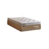 Colchão Solteiro Molas Pocket Ensacadas Sensitive 33x88x188cm Branco/bege