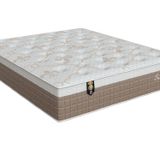 Colchão Casal Molas Pocket Ensacadas Sensitive 33x138x188cm Branco/bege