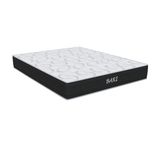 Colchão Casal De Espuma D45 Bari Malha 24x138x188cm Preto/branco