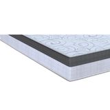 Colchão Queen Size Matera Ml Eps - D33 Misto Espuma 26x158x198cm Branco/cinza