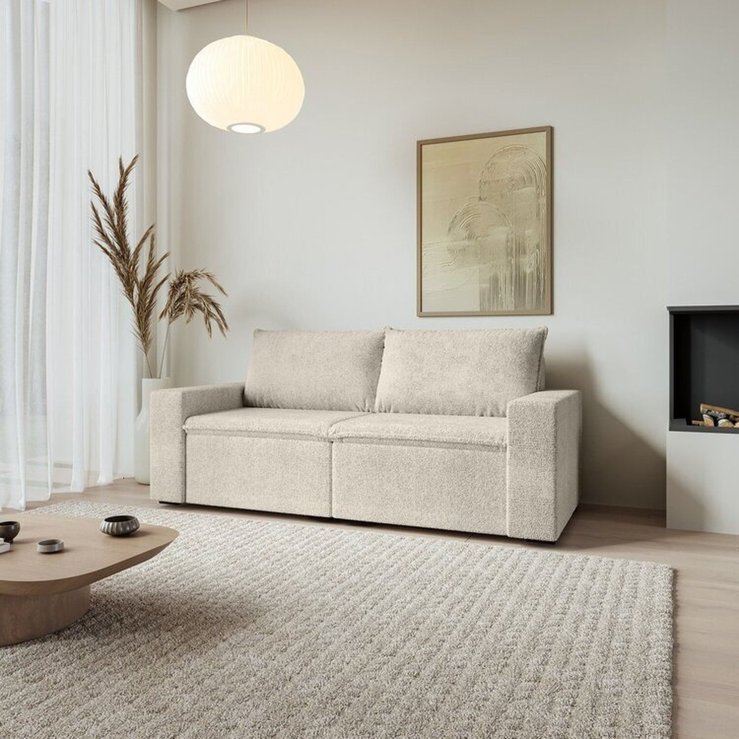 Sofá Modular 1 Módulo Esquerdo 1 Módulo Direito Zen Cabecasa Madeiramadeira Off White