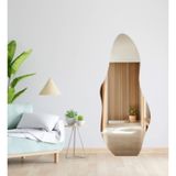 Espelho Orgânico Luxo Grande 150 X 60 Corpo Inteiro Moderno Lapidado Com Suporte