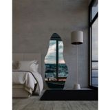 Espelho Orgânico Luxo Grande 170x70cm Corpo Inteiro Moderno Lapidado Com Suporte