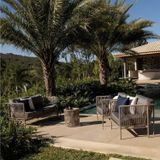 Conjunto Jardim E Varanda 1 Sofá 1 Poltrona 1 Champanheira 1 Mesinha Refúgio Cabecasa Madeiramadeira Champanhe/cinza Mesclado