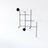 Cabideiro Suspenso 77x53cm Jericoacoara Proa Preto Fosco