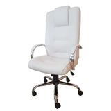 Cadeira De Escritório Presidente Giratória Classic Branco