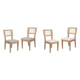 Conjunto 4 Cadeiras Para Sala De Jantar Ca35/2 J23 Freijó/cesare Claro