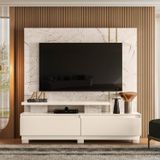 Home Theater C/pés Para Tvs Até 75 Pol New Apolo Cumaru/opala
