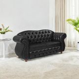 Namoradeira Chest 2 Lugares Merlô Courano Preto