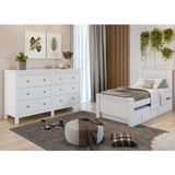Quarto De Solteiro Completo Bicama Athenas/cômoda Maggiore