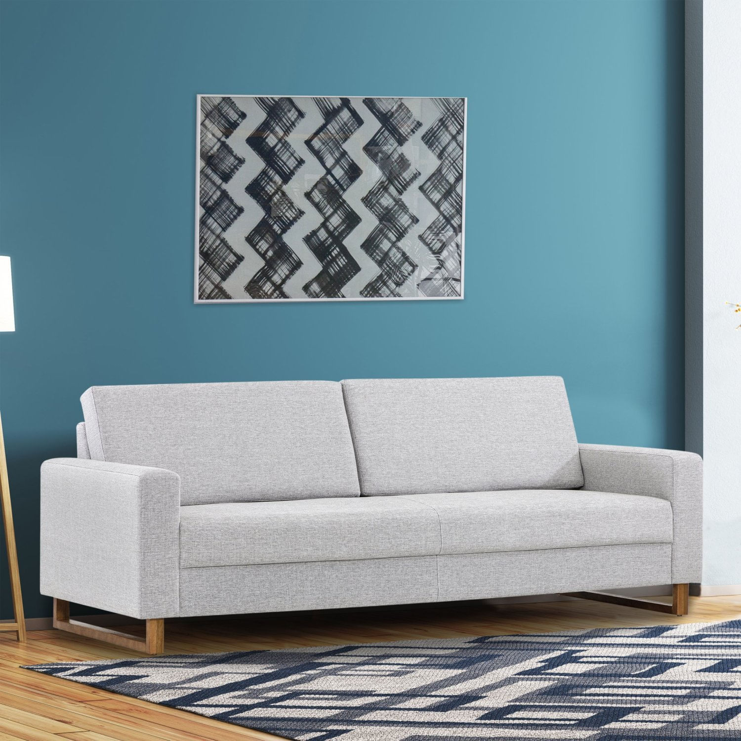 Sofá 2 Lugares 166cm Sirius Herval Cinza