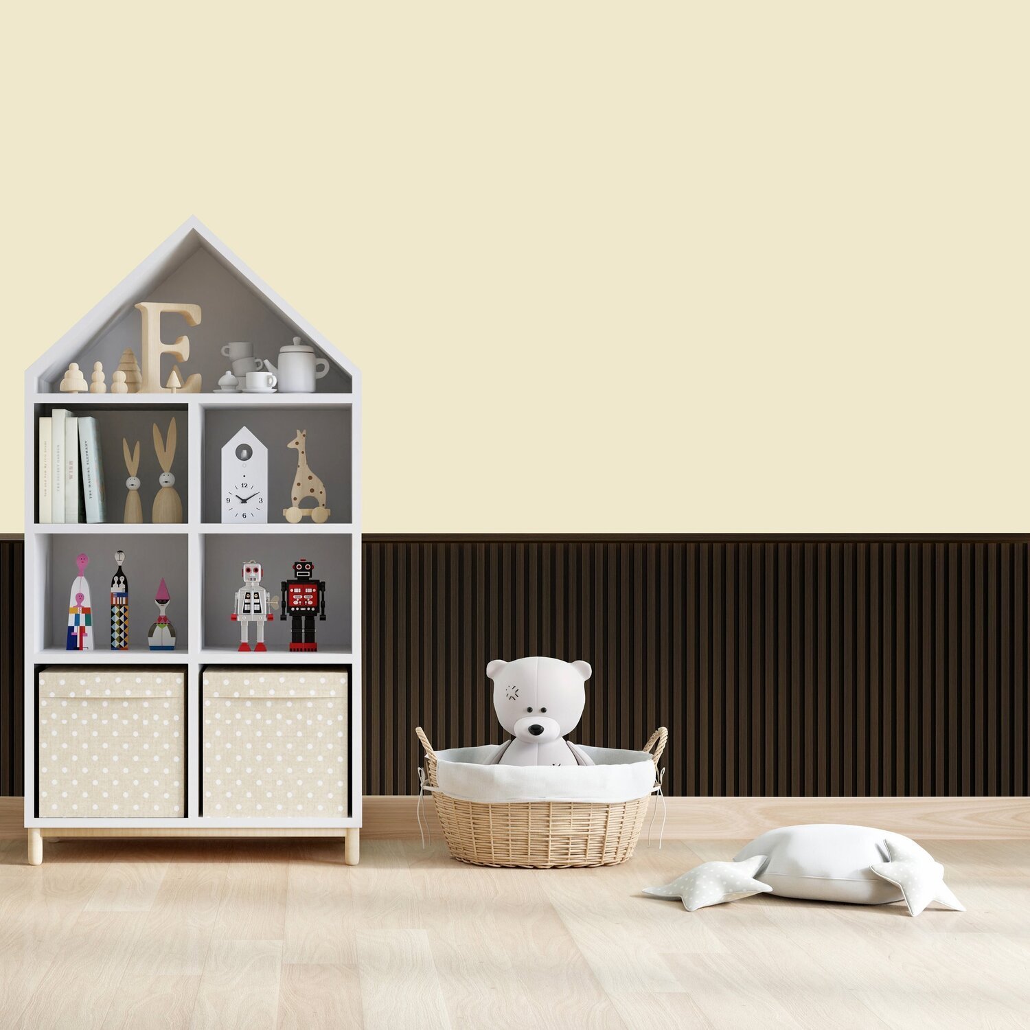 Acabamento Em L Para Painel Ripado Pvc 3,00x0,25x0,14 Mogno