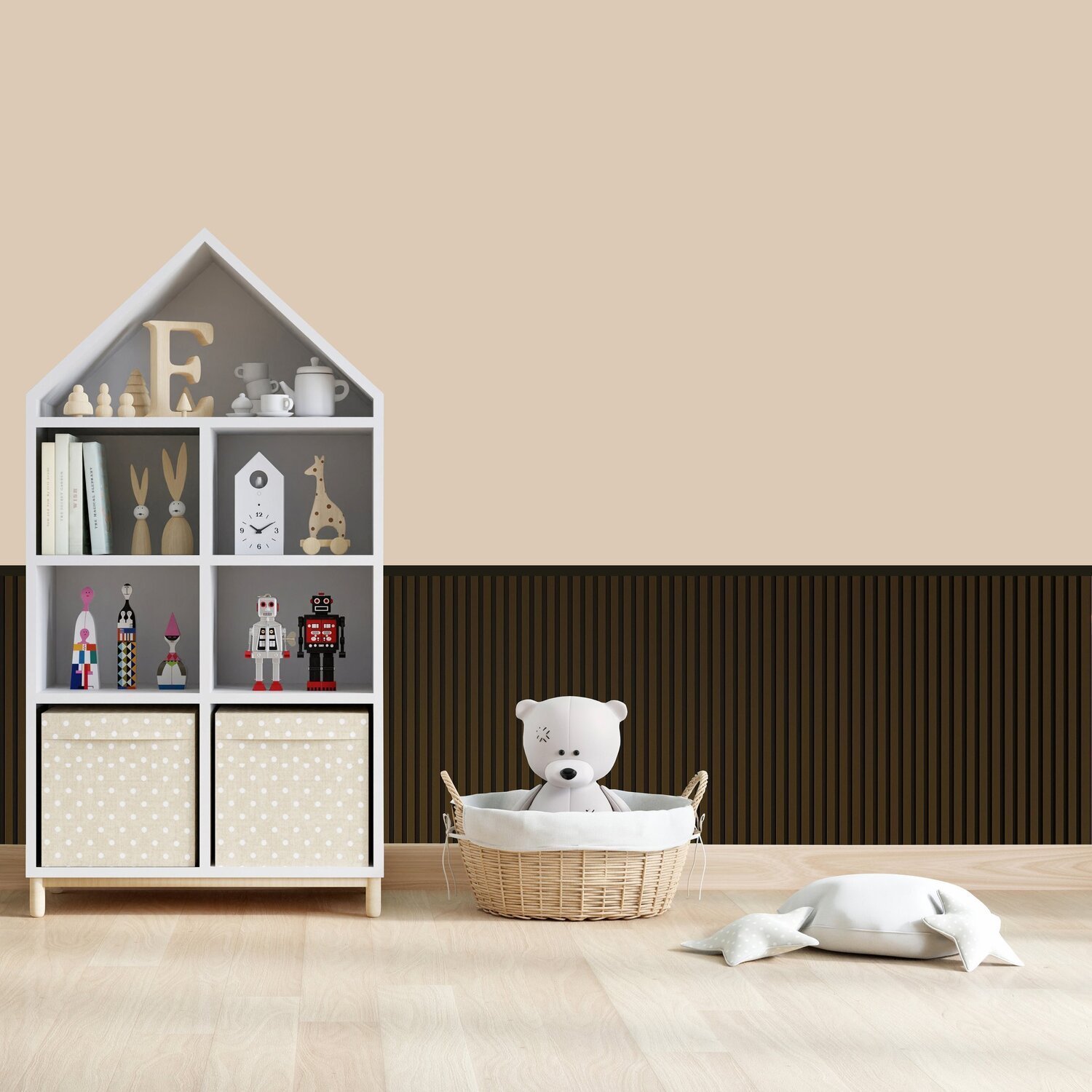 Acabamento Em L Para Painel Ripado Pvc 3,00x0,25x0,14 Marrom