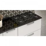 Balcão em Aço para Cooktop 4 Bocas, 1 Porta, 1 Gaveta, IGH1G1-80, Tarsila Itatiaia, Branco Neve