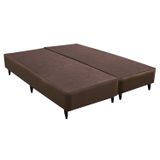 Base Sommier Linho Queen 158x198x30cm Ortobom Marrom