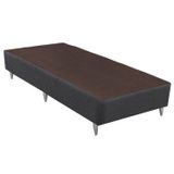 Base Sommier Linho Solteiro 88x188x30cm Ortobom Cinza