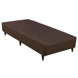 Base Sommier Linho Solteiro 78x188x23cm Ortobom Marrom