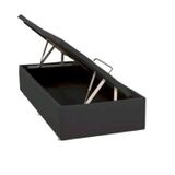 Base Baú Phy Corino Solteiro 88x188x39cm Ortobom Cinza