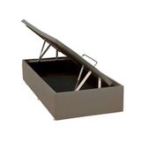 Base Baú Phy Camurça Solteiro 88x188x39cm Ortobom Bege