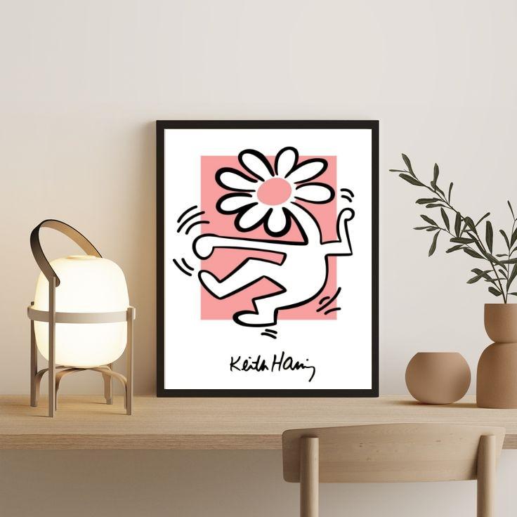 Quadro Ketih Haring Dancing Flowers 45x34cm - Carrefour