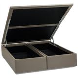 Base Baú Corino Casal 138x188x39cm Ortobom Bege